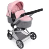 BAYER CHIC 2000 Kombi-Puppenwagen MIKA Melange Grau-rosa -Kinderspielzeugladen bayer chic 2000 kombi puppenwagen mika melange grau rosa a271265