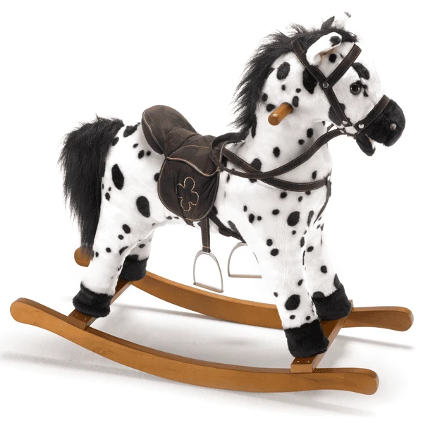 BAYER CHIC 2000 Schaukelpferd CARLOTTA Weiß Mit Schwarzen Punkten 3 BAYER CHIC 2000 Schaukelpferd CARLOTTA Weiß Mit Schwarzen Punkten