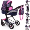 Bayer Design Kombi-Puppenwagen Neo Vario Herzchen Blau/pink Mit Herzen Und Meerjungfrau -Kinderspielzeugladen bayer design kombi puppenwagen neo vario herzchen blau pink mit herzen und meerjungfrau a295748