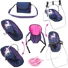 Bayer Design Zubehör-Set Mit Einhorn, Blau/ Pink Mit Einhorn -Kinderspielzeugladen bayer design zubehoer set mit einhorn blau pink mit einhorn a295854