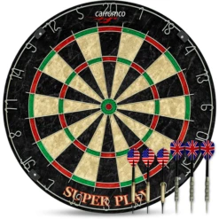 Carromco Steeldartboard Bristle Dartboard Superplay
