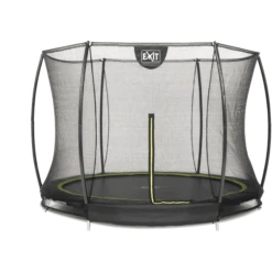 EXIT TOYS EXIT Bodentrampolin Silhouette ø244cm Mit Sicherheitsnetz - Schwarz