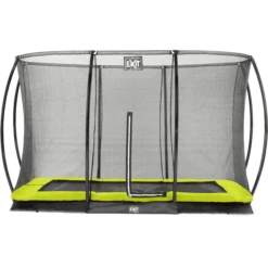EXIT TOYS EXIT Bodentrampolin Silhouette Rechteckig 214x305 Cm Mit Sicherheitsnetz - Grün