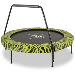 EXIT TOYS EXIT Tiggy Junior Trampolin Mit Griffstange ø140 Cm, Schwarz/grün