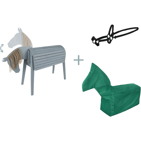 Kindsgard Outdoorpferd Hoppgalopp Grau Inkl. Zaumzeug Ledde + Abdeckhaube Telta 3 Kindsgard Outdoorpferd Hoppgalopp Grau Inkl. Zaumzeug Ledde + Abdeckhaube Telta