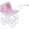 Knorr Toys® Puppenwagen Classic - Pram Rosa/weiß -Kinderspielzeugladen knorr toys puppenwagen classic pram rosa weiss a311355