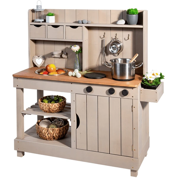 MUDDY BUDDY® Matschküche "Explorer", Warmgrau 3 MUDDY BUDDY® Matschküche "Explorer", Warmgrau