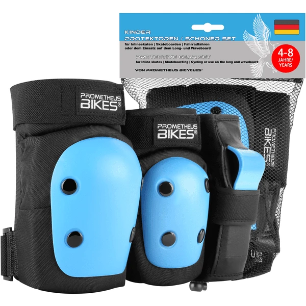PROMETHEUS BICYCLES® Protektoren Schoner Set 6 In 1 Blau 3 PROMETHEUS BICYCLES® Protektoren Schoner Set 6 In 1 Blau